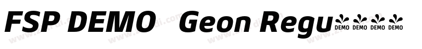 FSP DEMO   Geon Regu字体转换